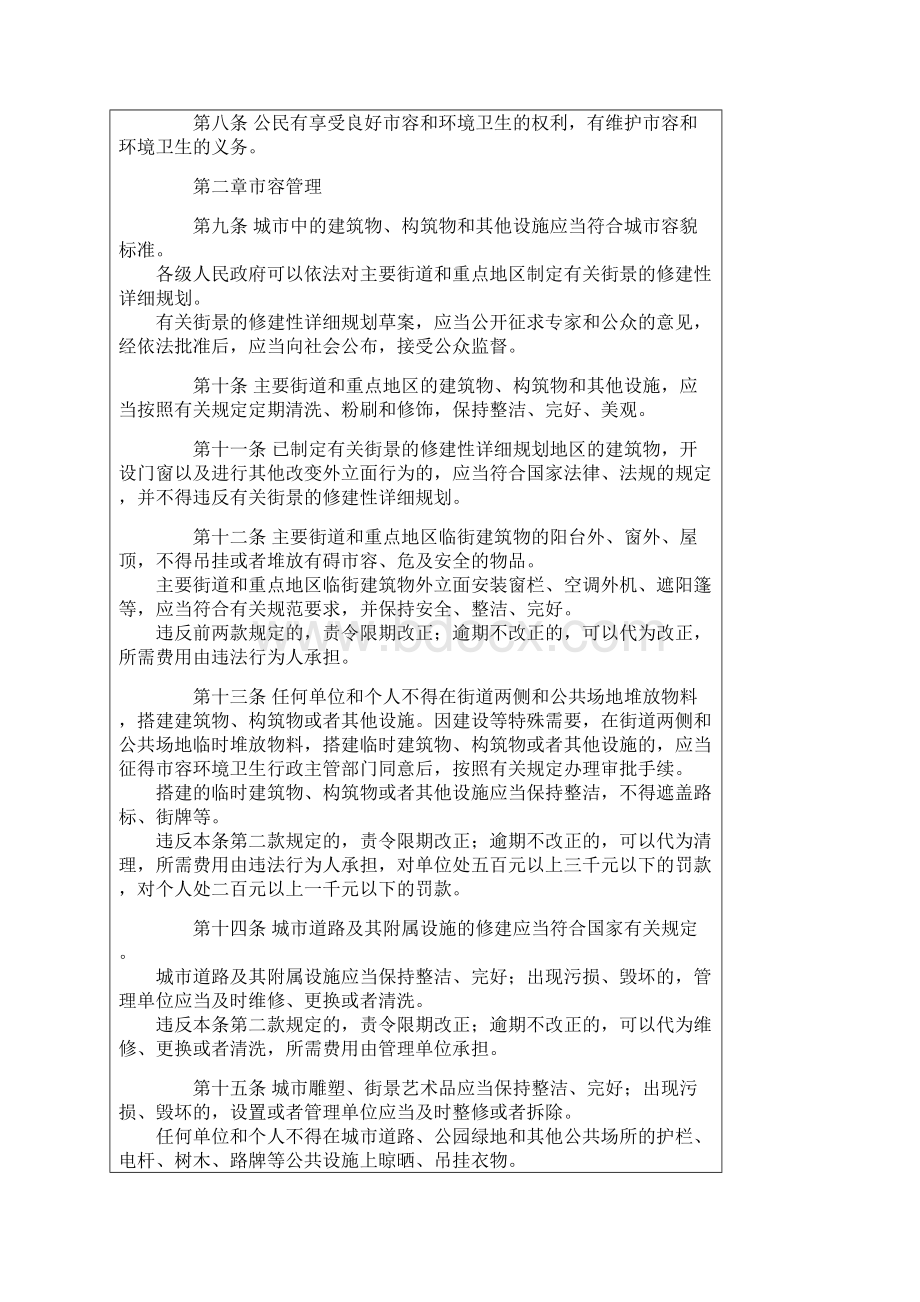 浙江省城市市容和环境卫生管理条例Word下载.docx_第2页