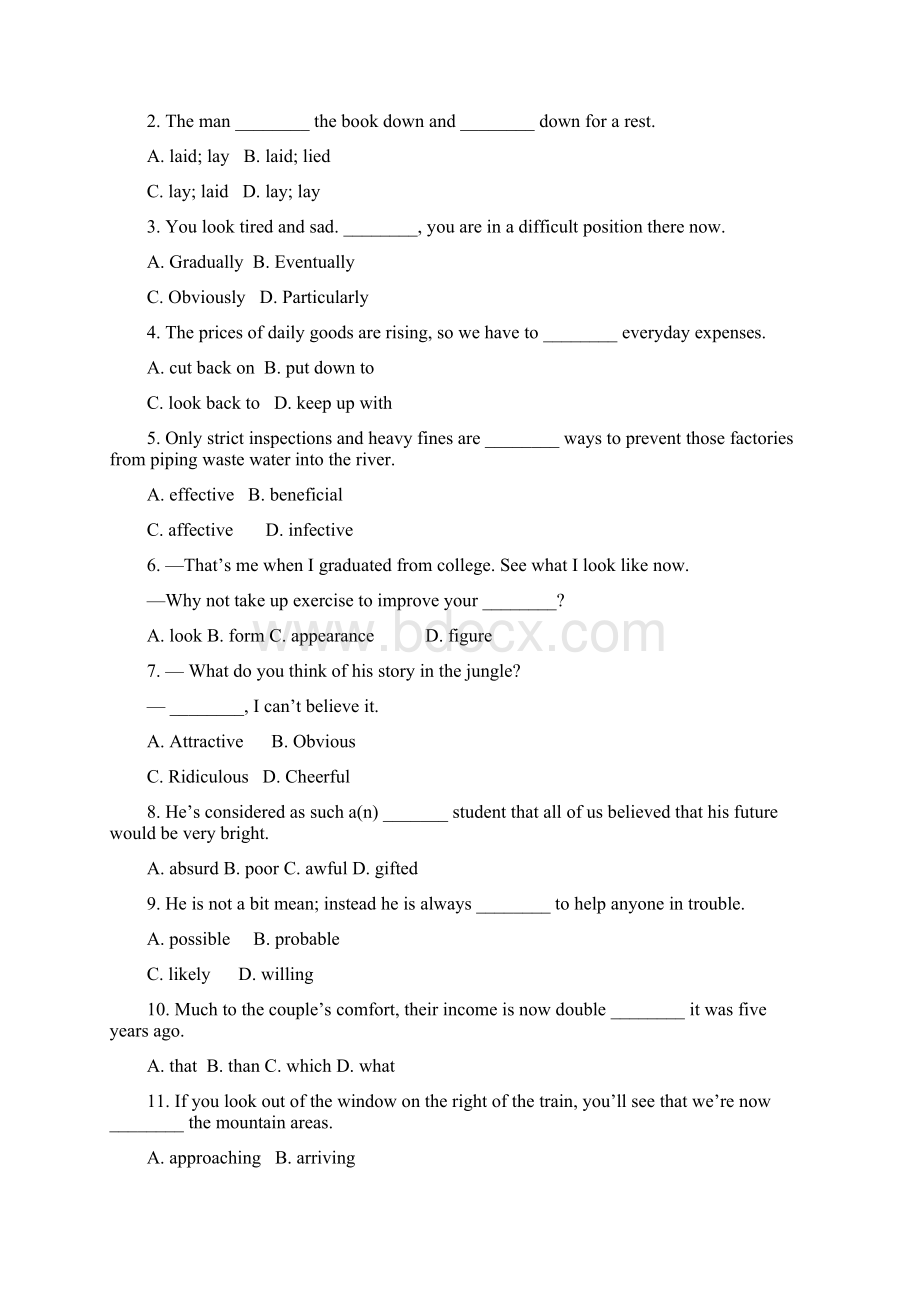 牛津高中英语模块5Unit2Reading随堂练习.docx_第3页