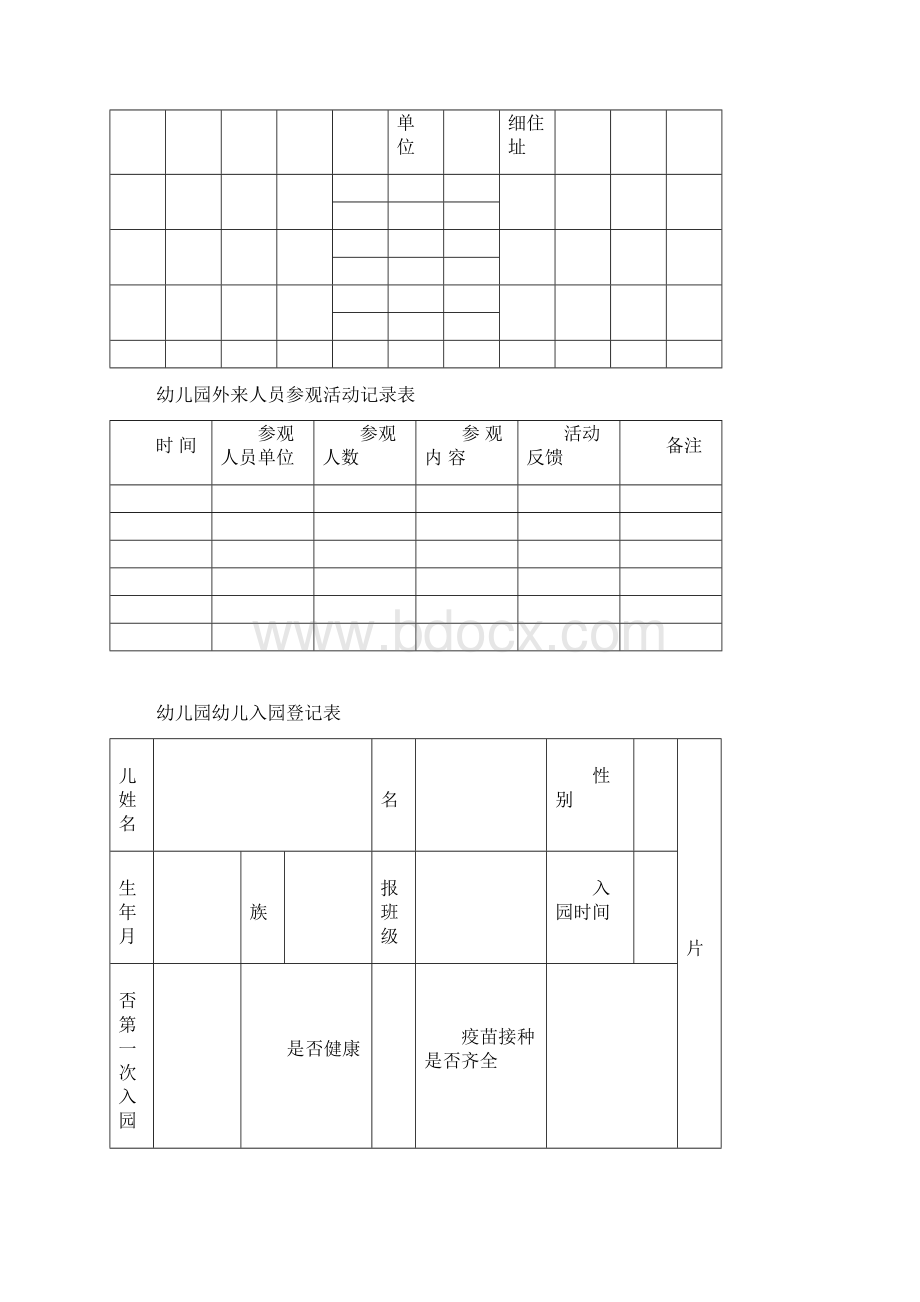 幼儿园教师管理表格学习资料.docx_第3页