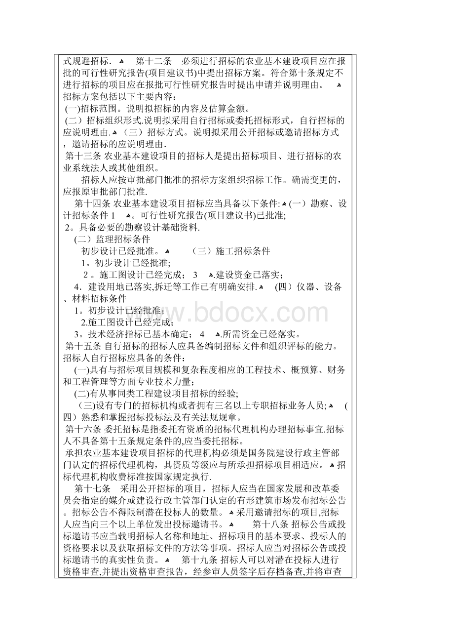 农业部农业项目施工招标投标相关规定.docx_第3页