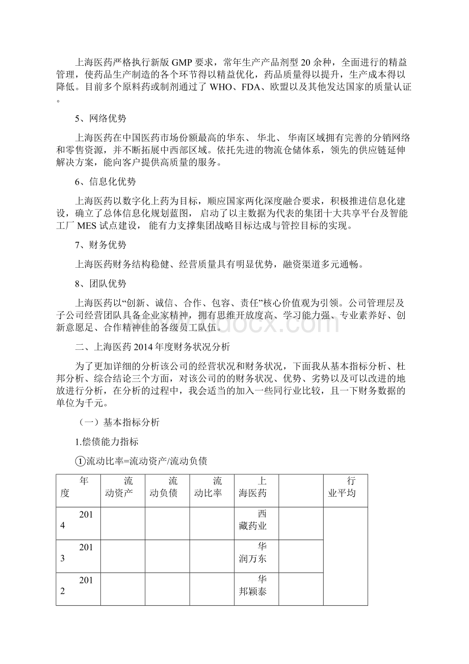 上海医药财务状况及投资价值.docx_第3页