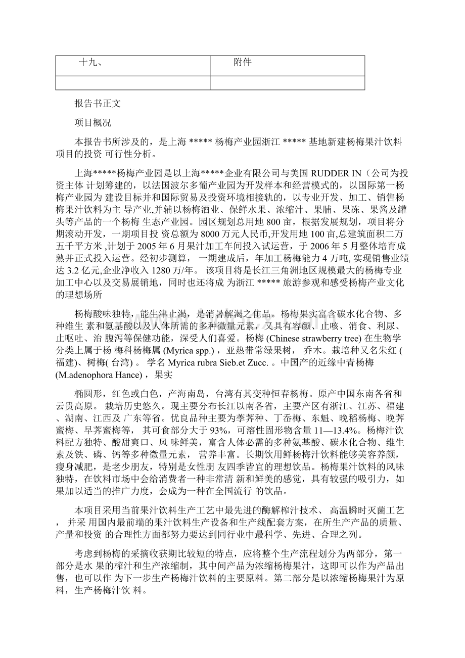 杨梅汁饮品项目可行性分析报告.docx_第2页