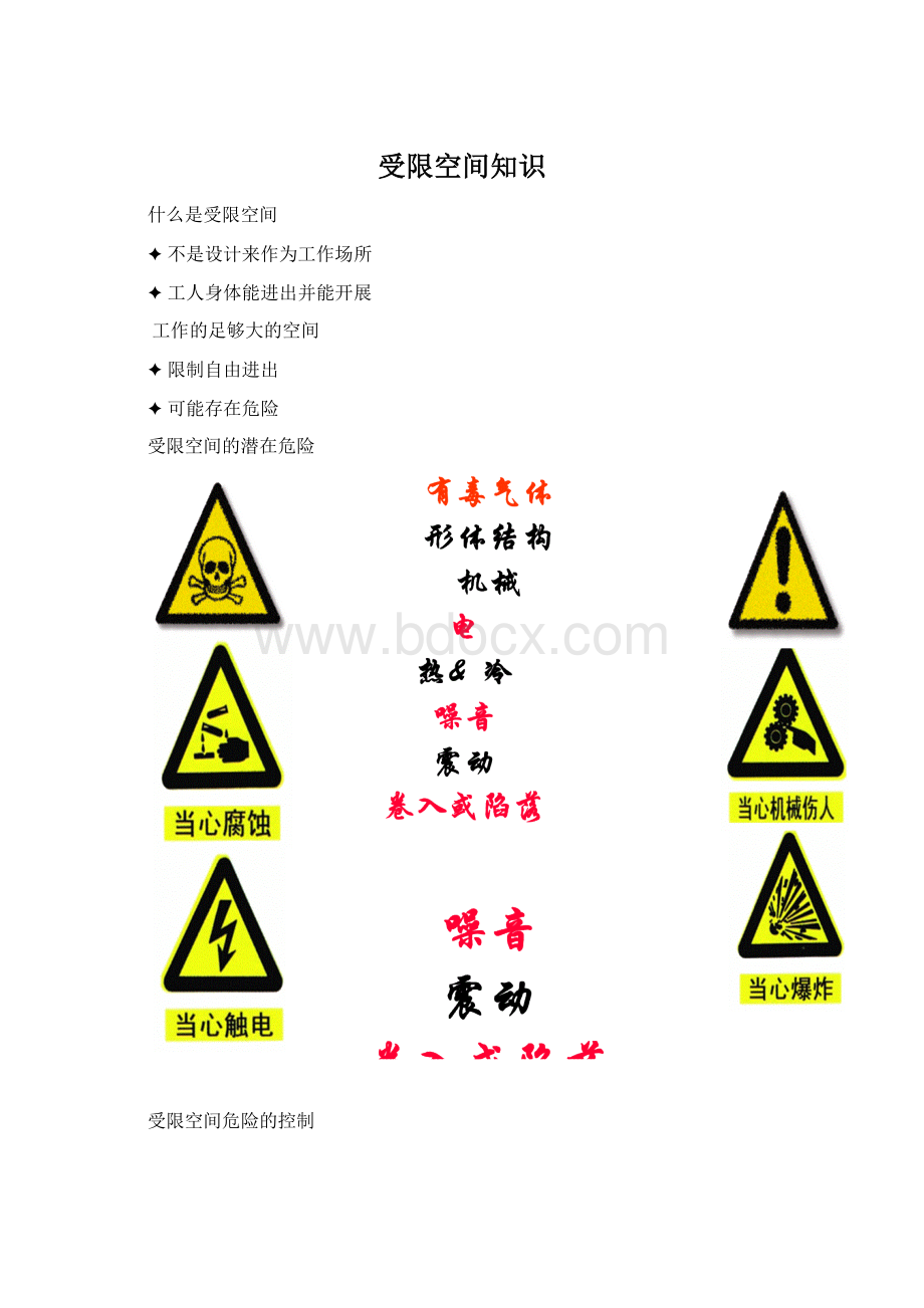 受限空间知识Word格式文档下载.docx