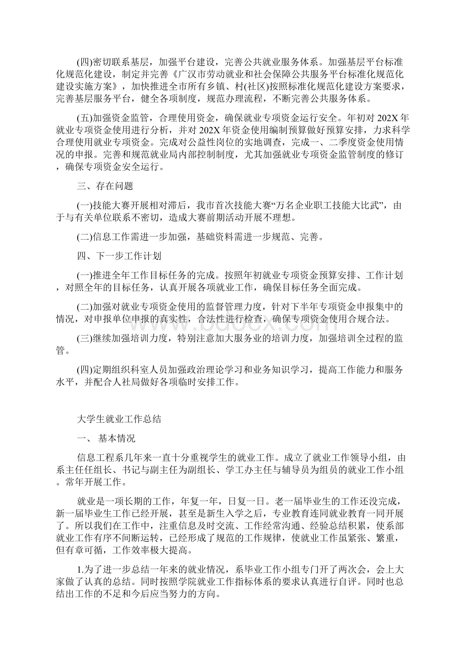 就业工作总结.docx_第2页