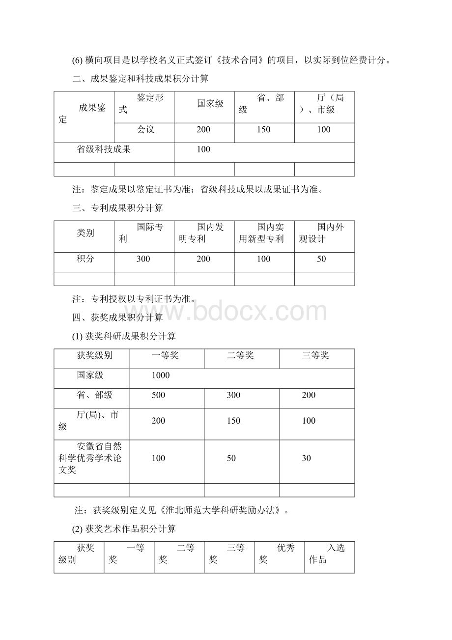 淮北师范大学科研积分计算办法细则.docx_第2页