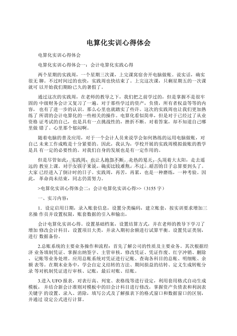 电算化实训心得体会Word格式.docx_第1页