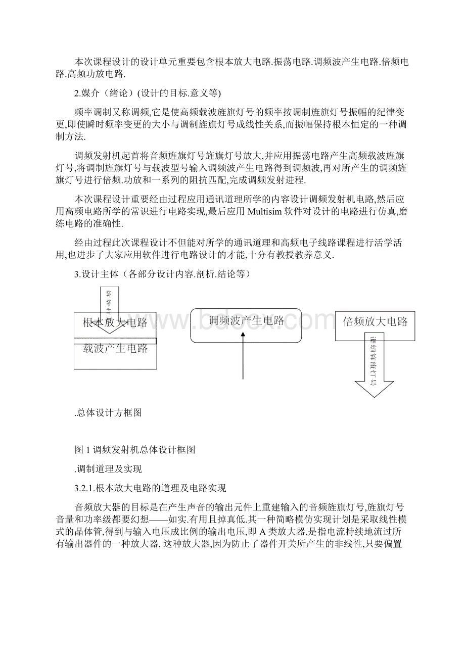 基于Multisim的调频发射机课程设计.docx_第2页