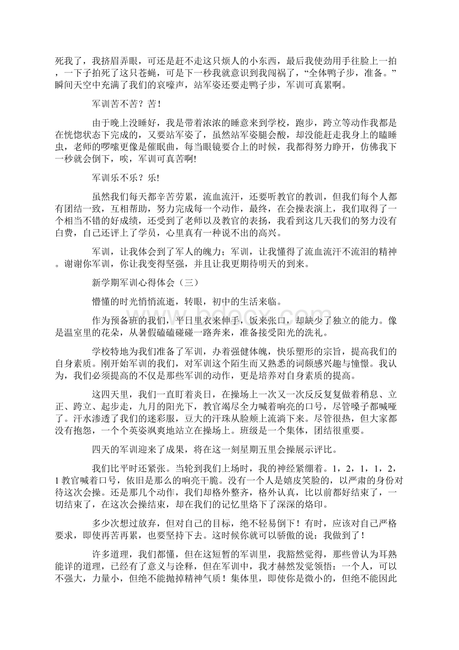 新学期军训心得体会范文5篇.docx_第2页