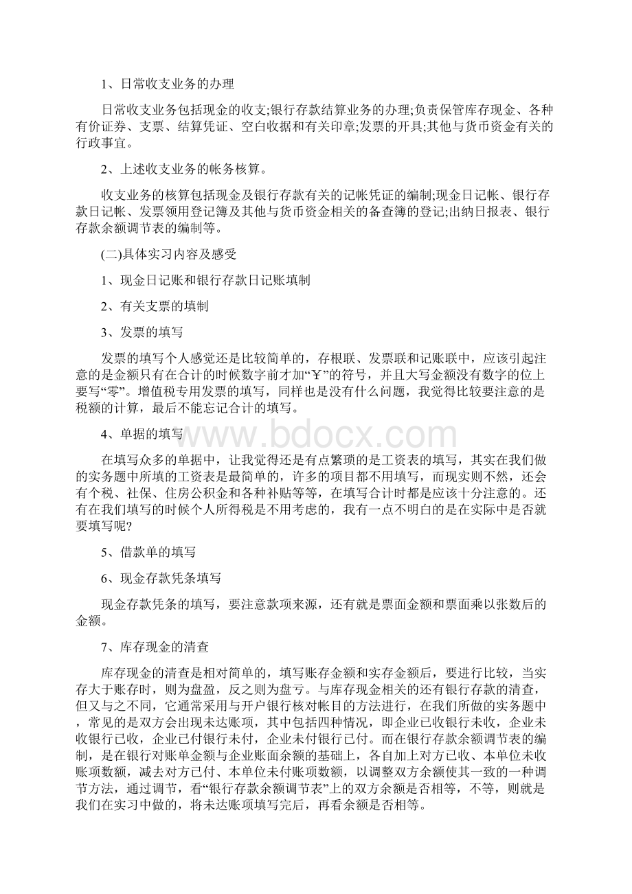 出纳实训报告范文大全Word文档下载推荐.docx_第3页