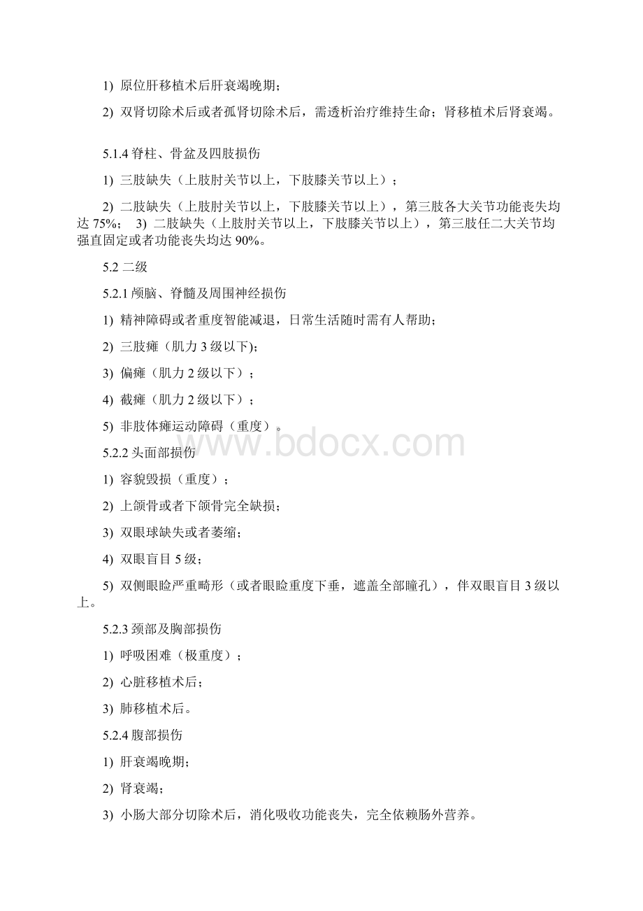 人体损伤致残程度分级全文之欧阳体创编Word下载.docx_第3页