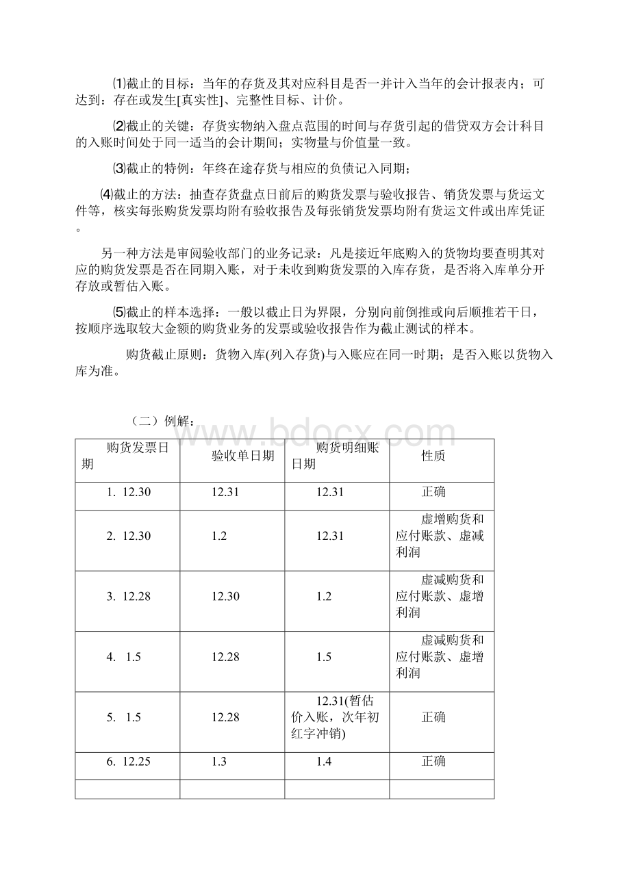 审计循环主要审计技能之截止测试Word格式.docx_第3页