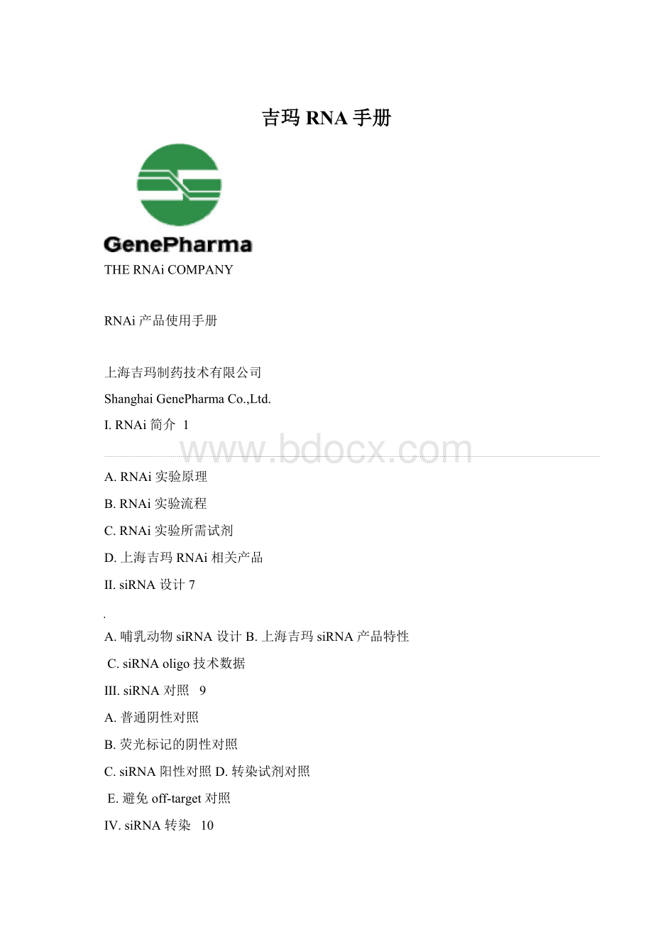 吉玛RNA手册Word文档下载推荐.docx