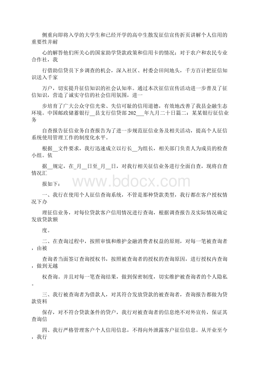 银行征信工作总结Word格式.docx_第2页