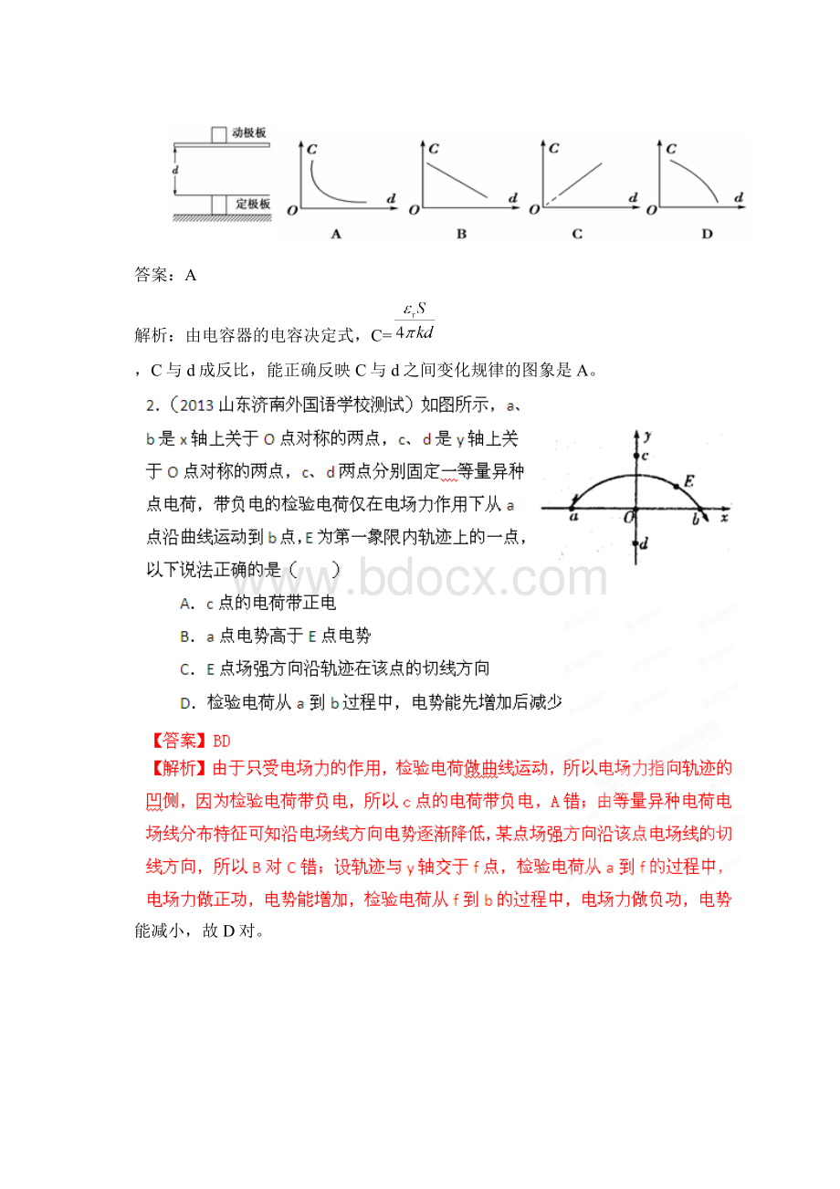 高考物理专项冲击波讲练测系列专项12静电场.docx_第3页