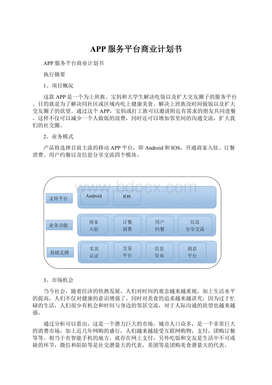 APP服务平台商业计划书.docx_第1页