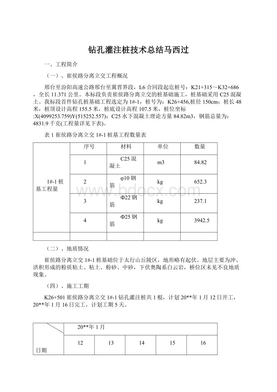 钻孔灌注桩技术总结马西过.docx