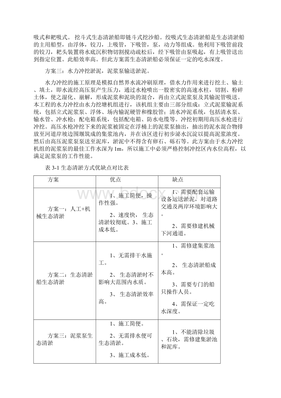 河道清淤施工方案正文 修改.docx_第3页