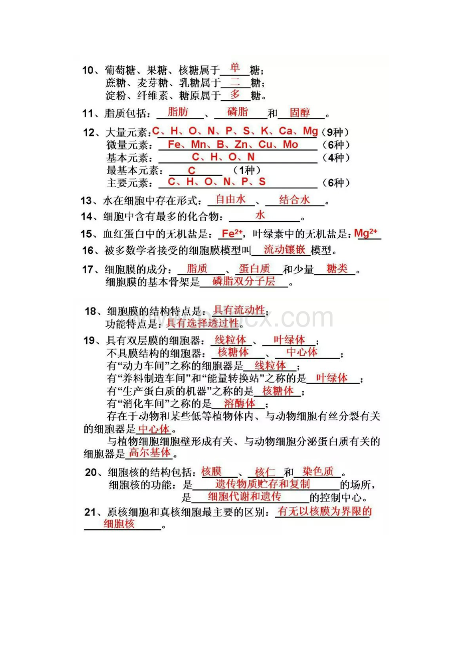 人教版最新高中生物知识点总结.docx_第2页