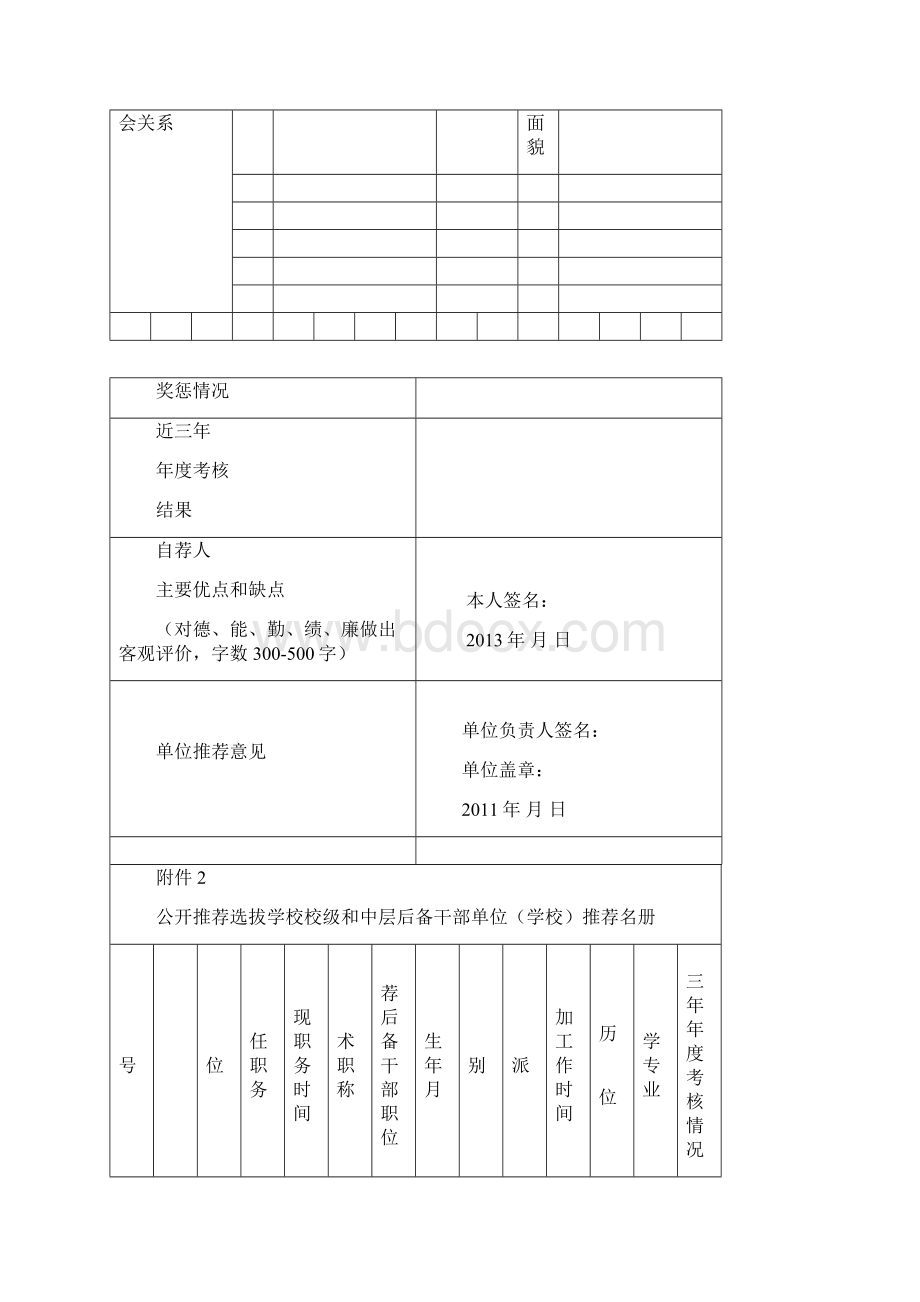 中层后备干部推荐表Word格式.docx_第2页