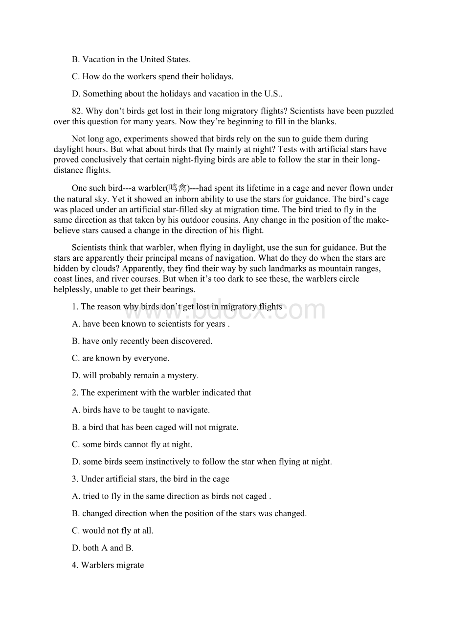 英语B1阅读理解题及答案.docx_第2页