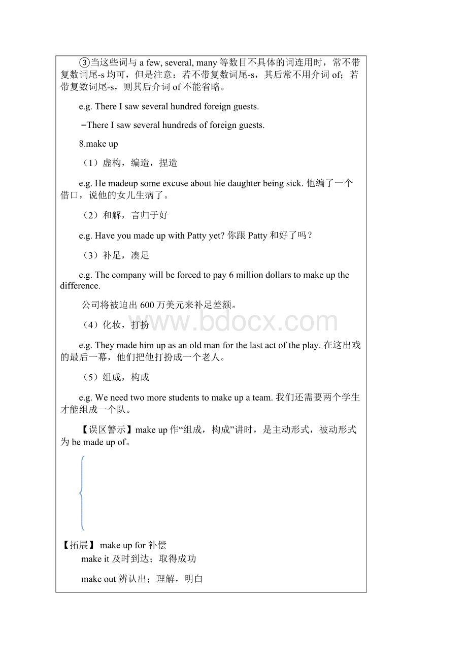 必修一Unit 2讲义word文档Word文档下载推荐.docx_第3页