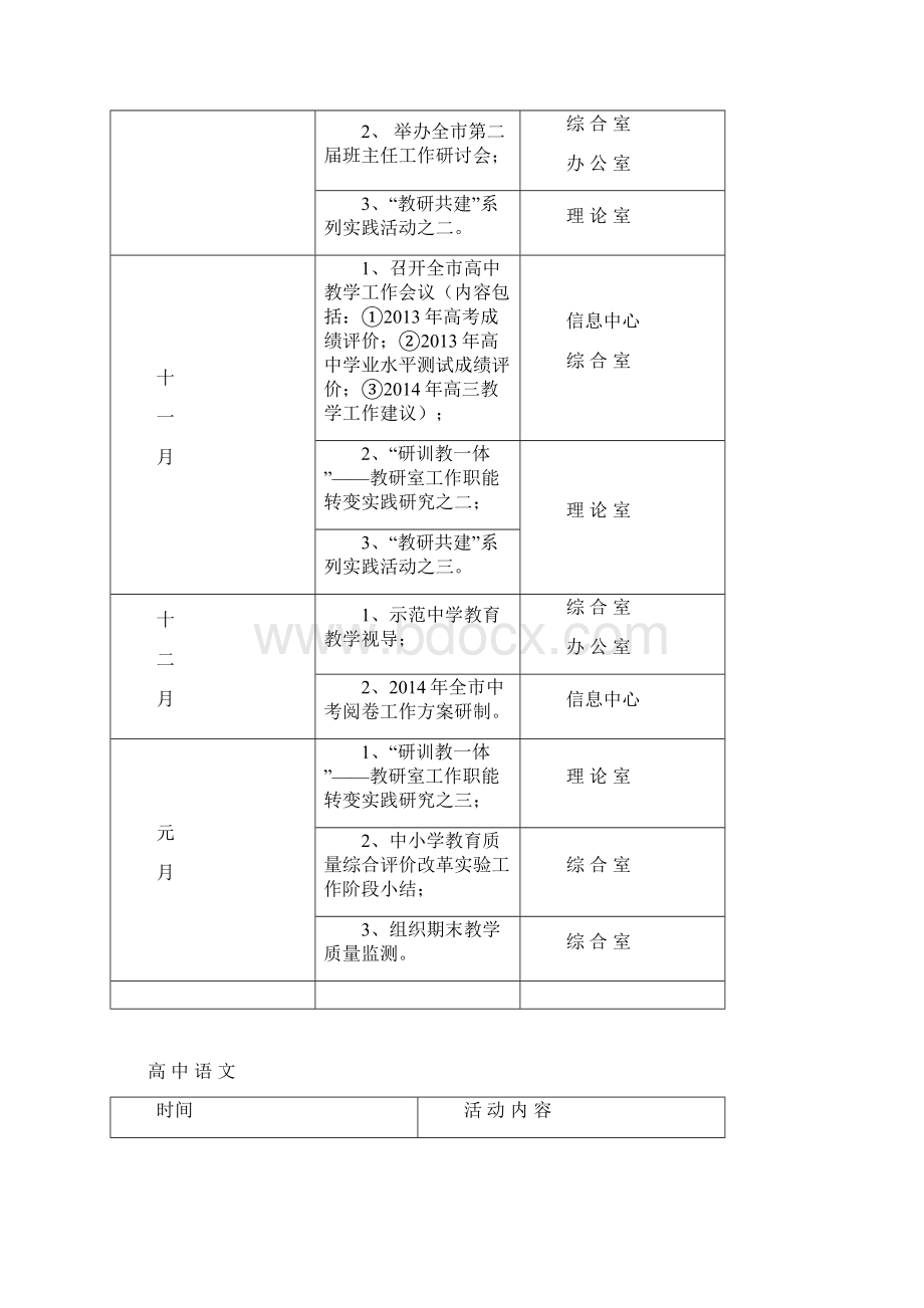 学年度第一学期安庆教研室工作计划.docx_第2页