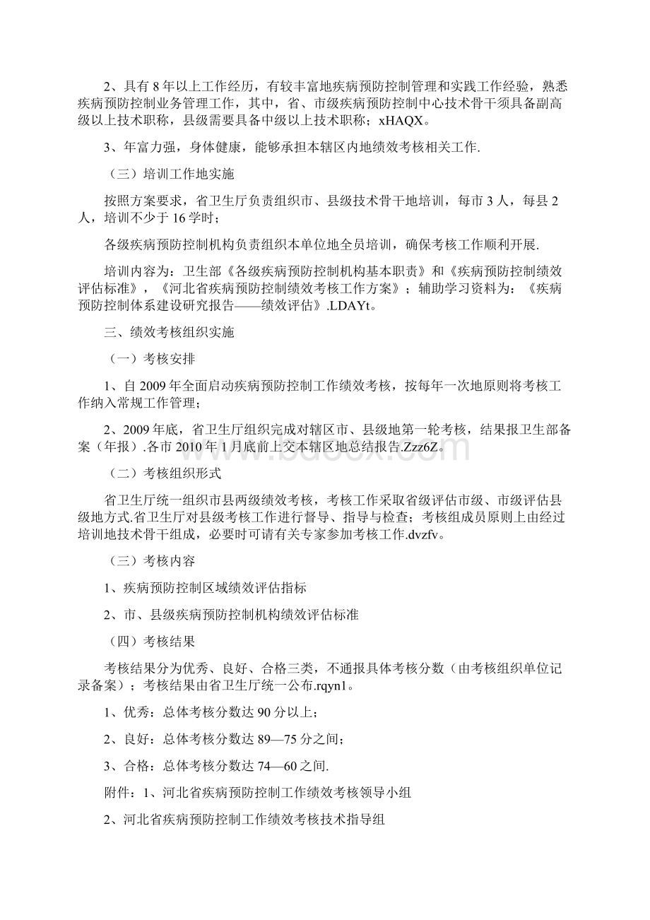 XX疾病预防控制工作绩效考核方案.docx_第2页