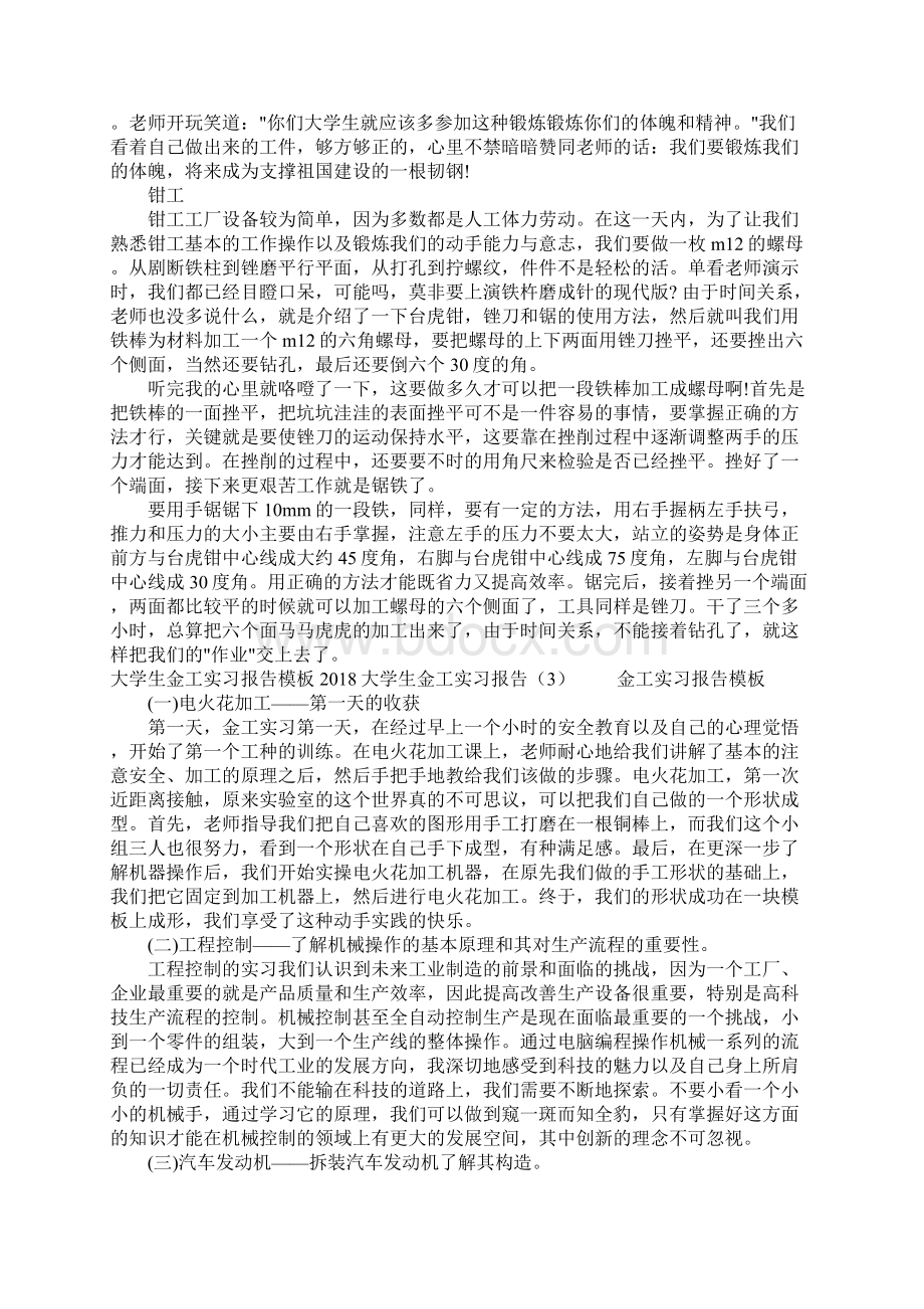 大学毕业大学生会计顶岗实习报告范文.docx_第3页