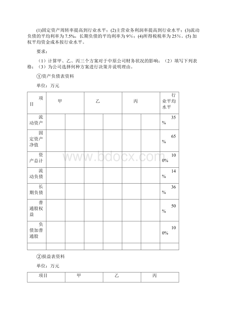 XXXX年度全国高级会计实务试题卷财政部培范文文稿.docx_第3页