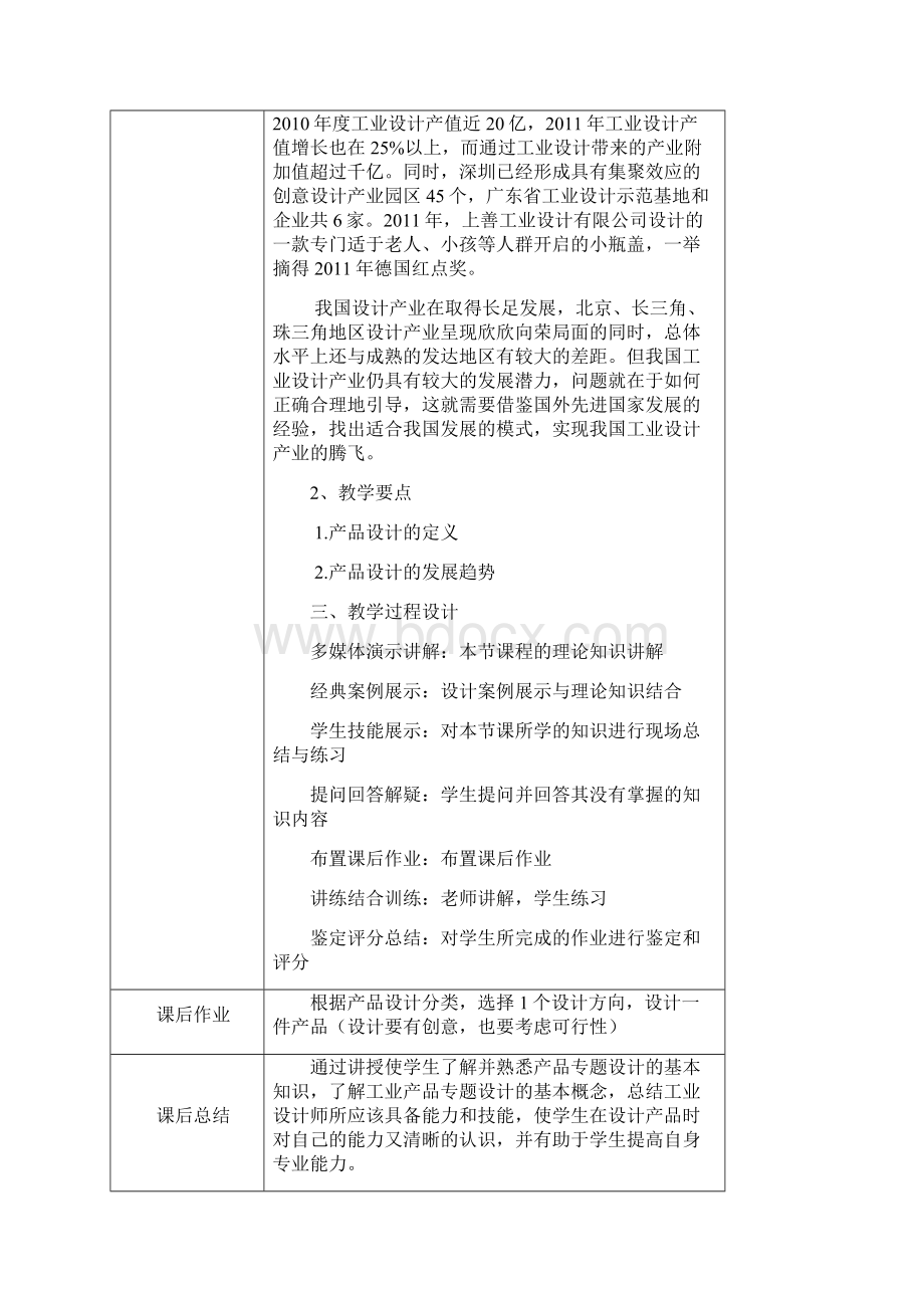 工业产品专题设计教学案Word格式.docx_第3页