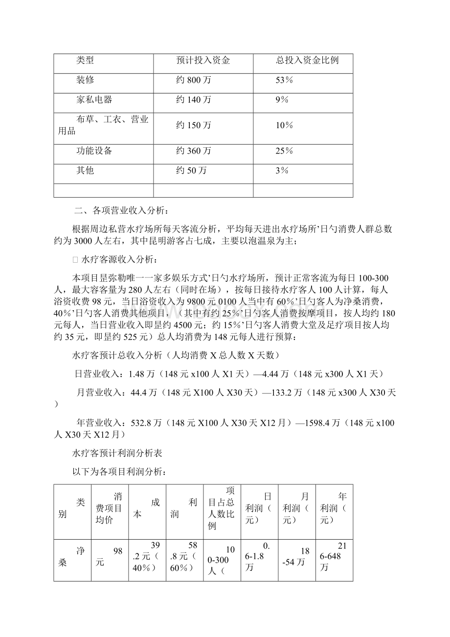 桑拿水疗会所筹建经营及预算项目商业计划书.docx_第2页