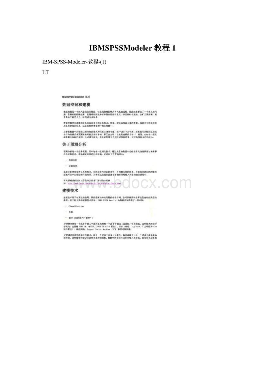 IBMSPSSModeler教程1.docx_第1页