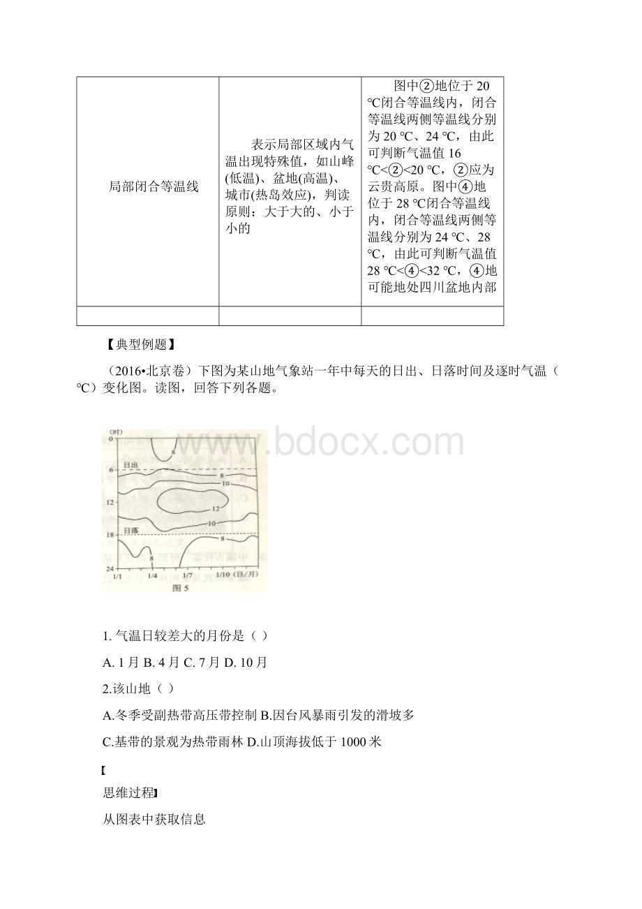 高考地理高分秘笈图形突破方法技巧如何判读等温线图Word格式文档下载.docx_第3页