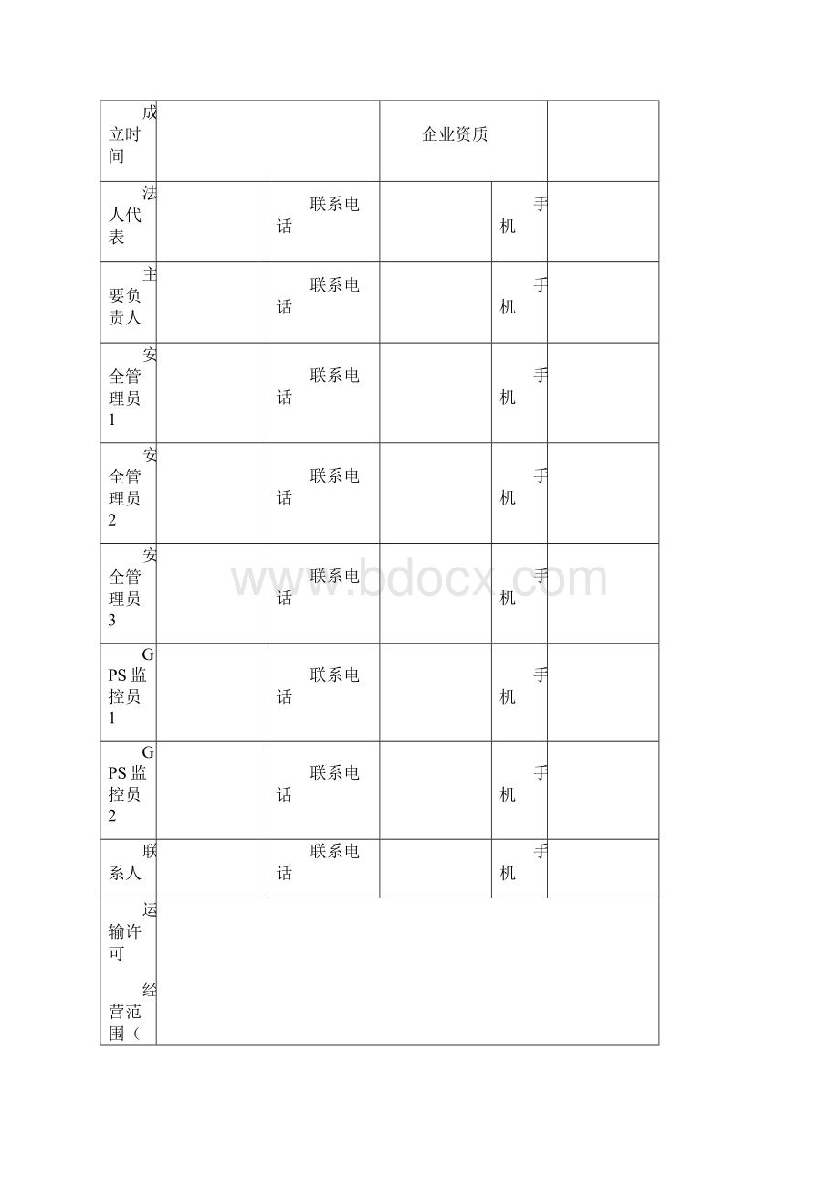 道路运输管理台账Word文档格式.docx_第2页