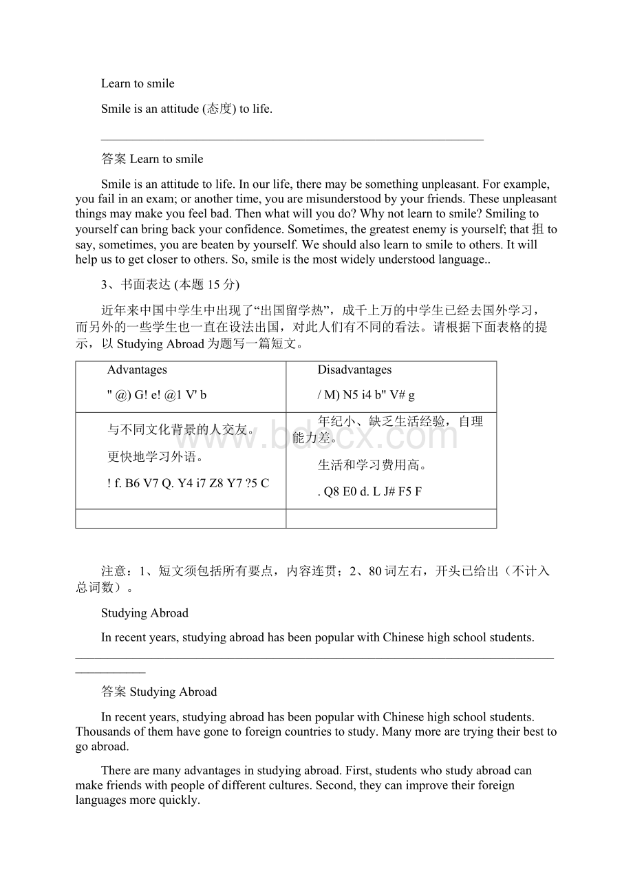 中考英语作文专题训练命题作文30例含答案解析Word文档下载推荐.docx_第2页