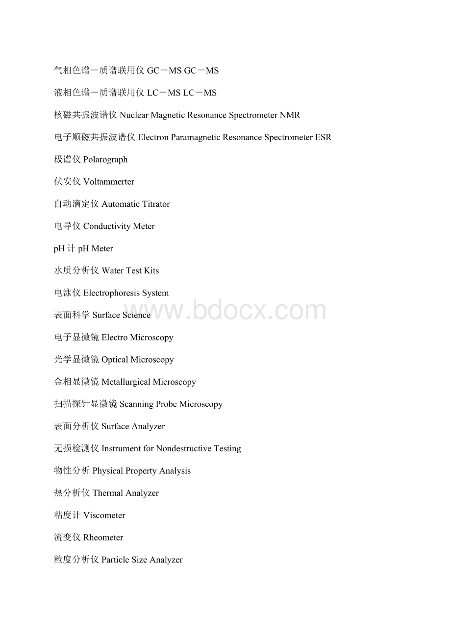 仪器中文名称仪器英文名称英文缩写.docx_第2页