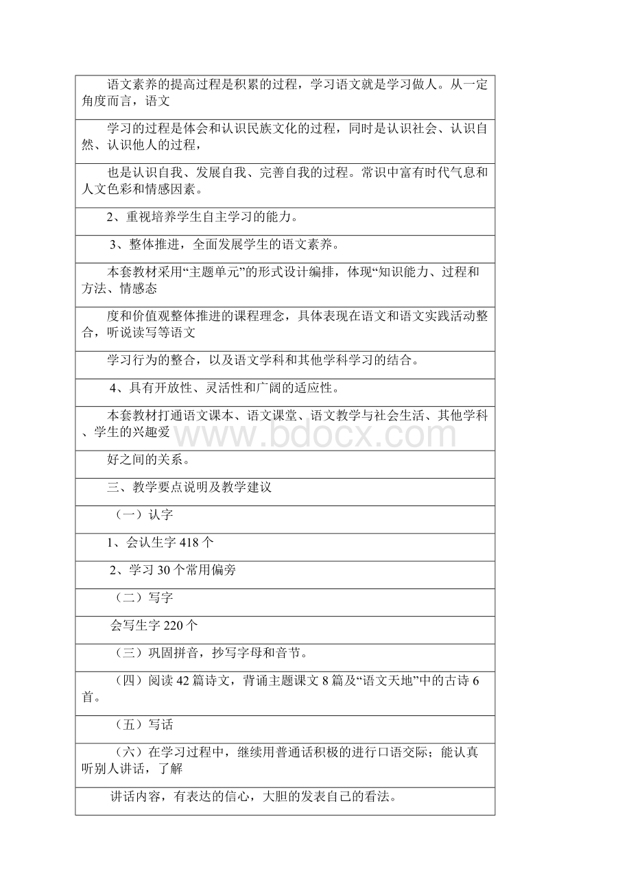 完整打印版北师大版小学一年级语文下册表格式教案及计划.docx_第2页