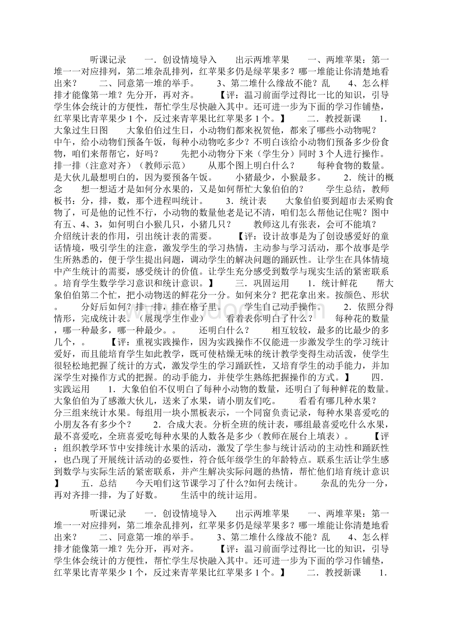 人教版小学数学下册教师听课评课活动记录第二学期10次.docx_第2页