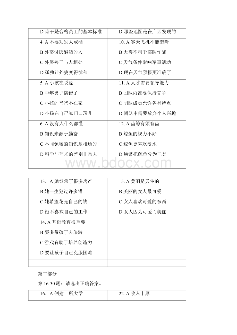 国家汉办HSK汉语水平考试六级考试真题解析.docx_第2页