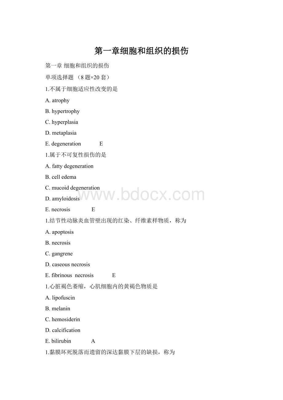 第一章细胞和组织的损伤Word文档下载推荐.docx_第1页