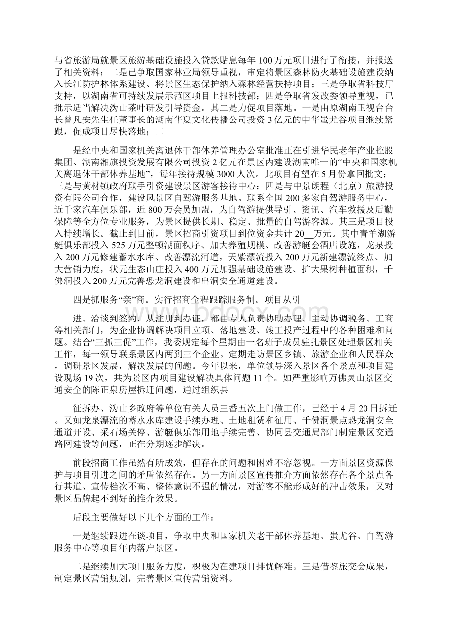 招商引资工作汇报Word文档格式.docx_第2页