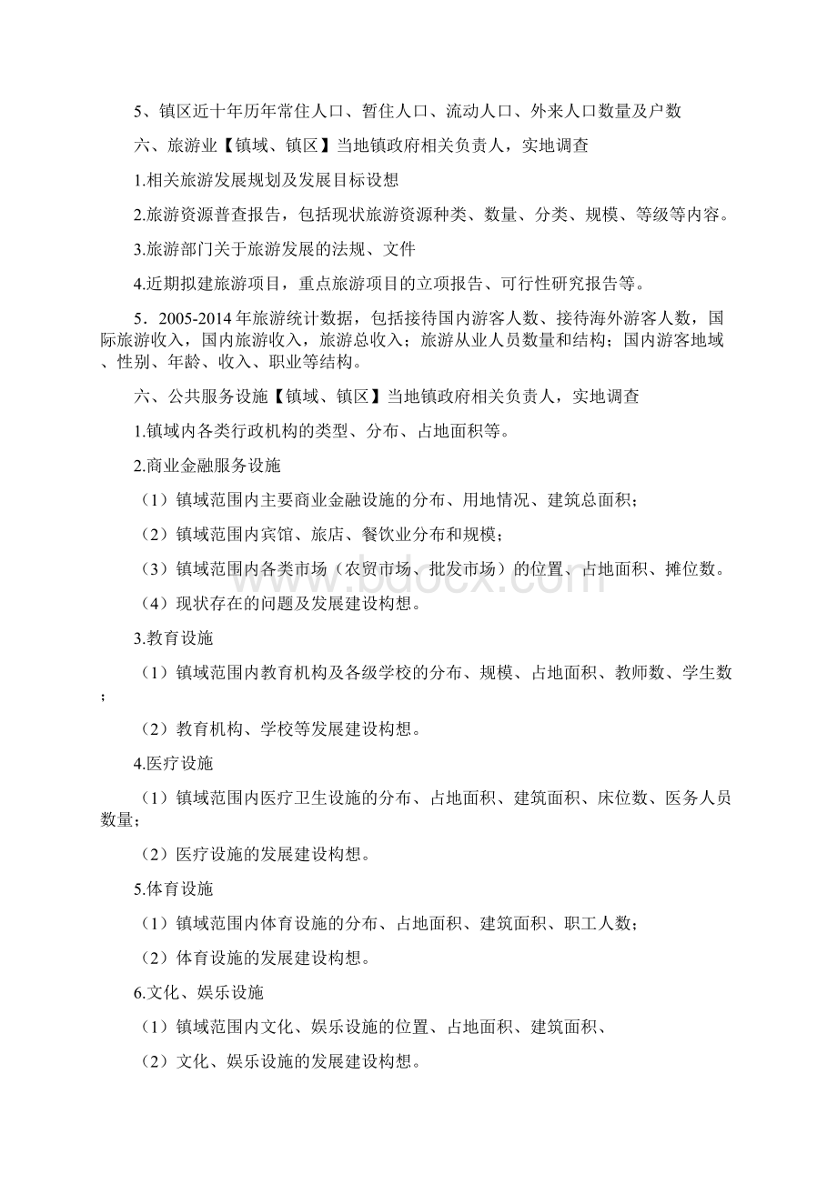 历史文化古镇保护规划资料收集清单.docx_第3页