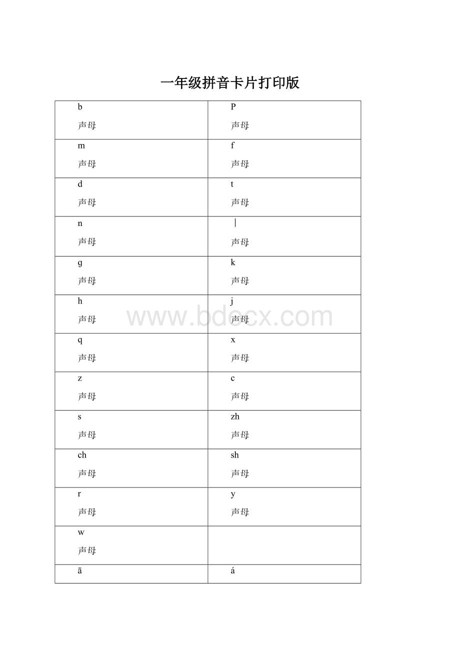 一年级拼音卡片打印版.docx_第1页