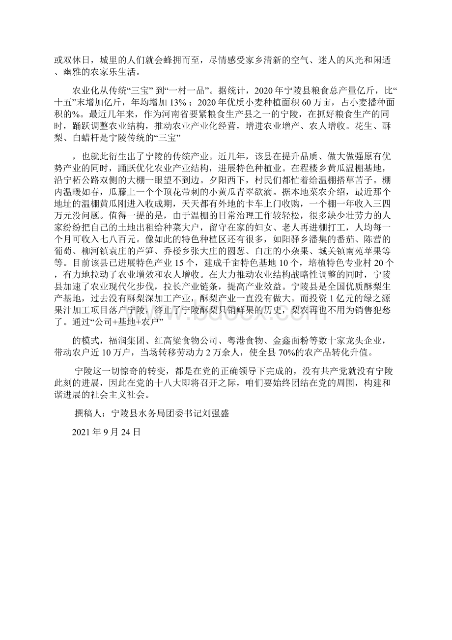 我心中的魅力家乡宁陵Word文件下载.docx_第2页