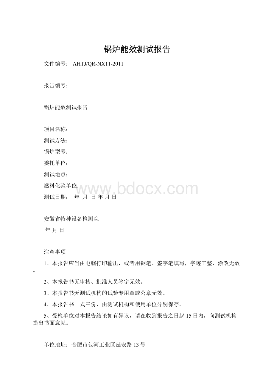 锅炉能效测试报告.docx_第1页