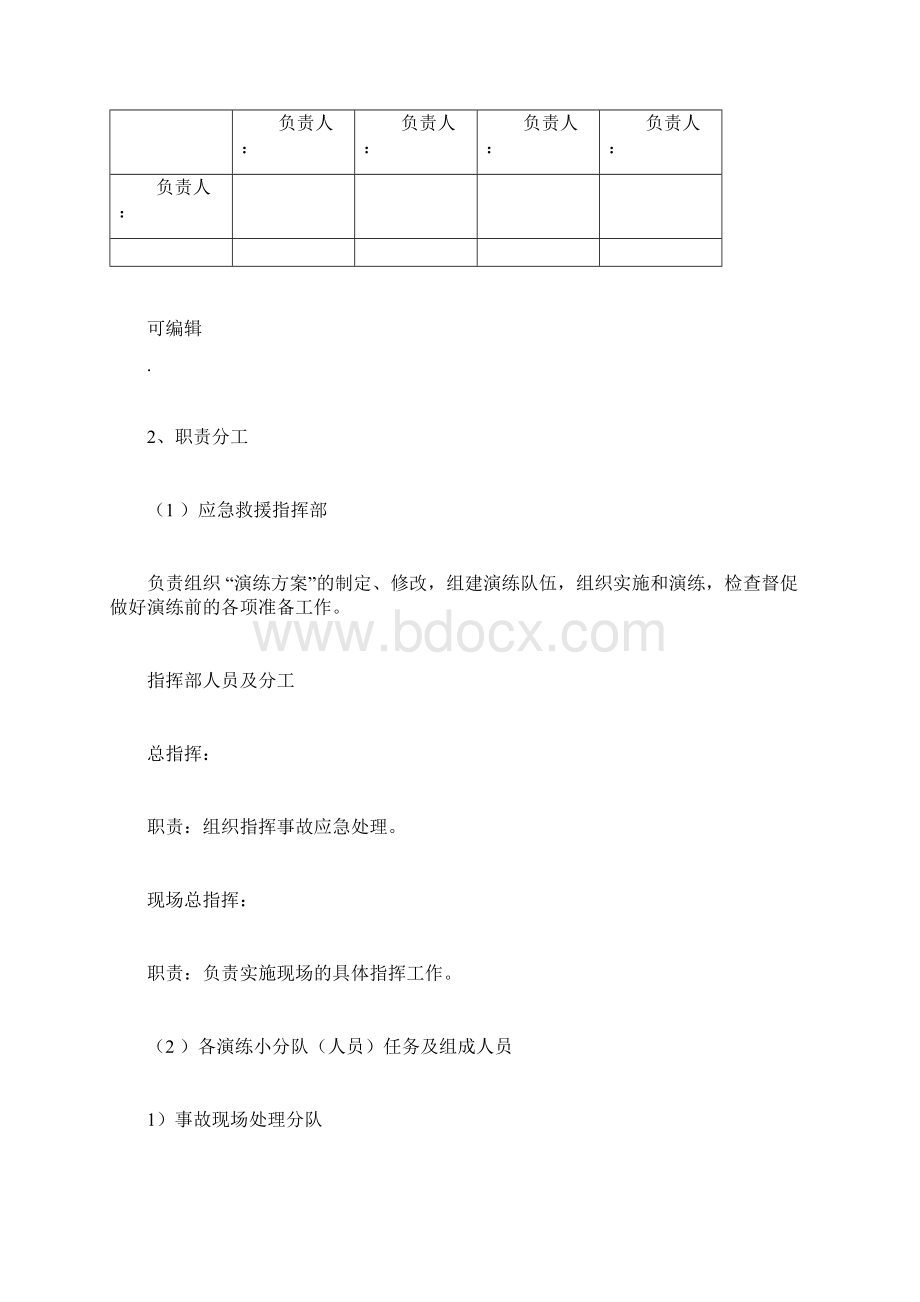 电气火灾事故应急演练方案docWord格式.docx_第3页