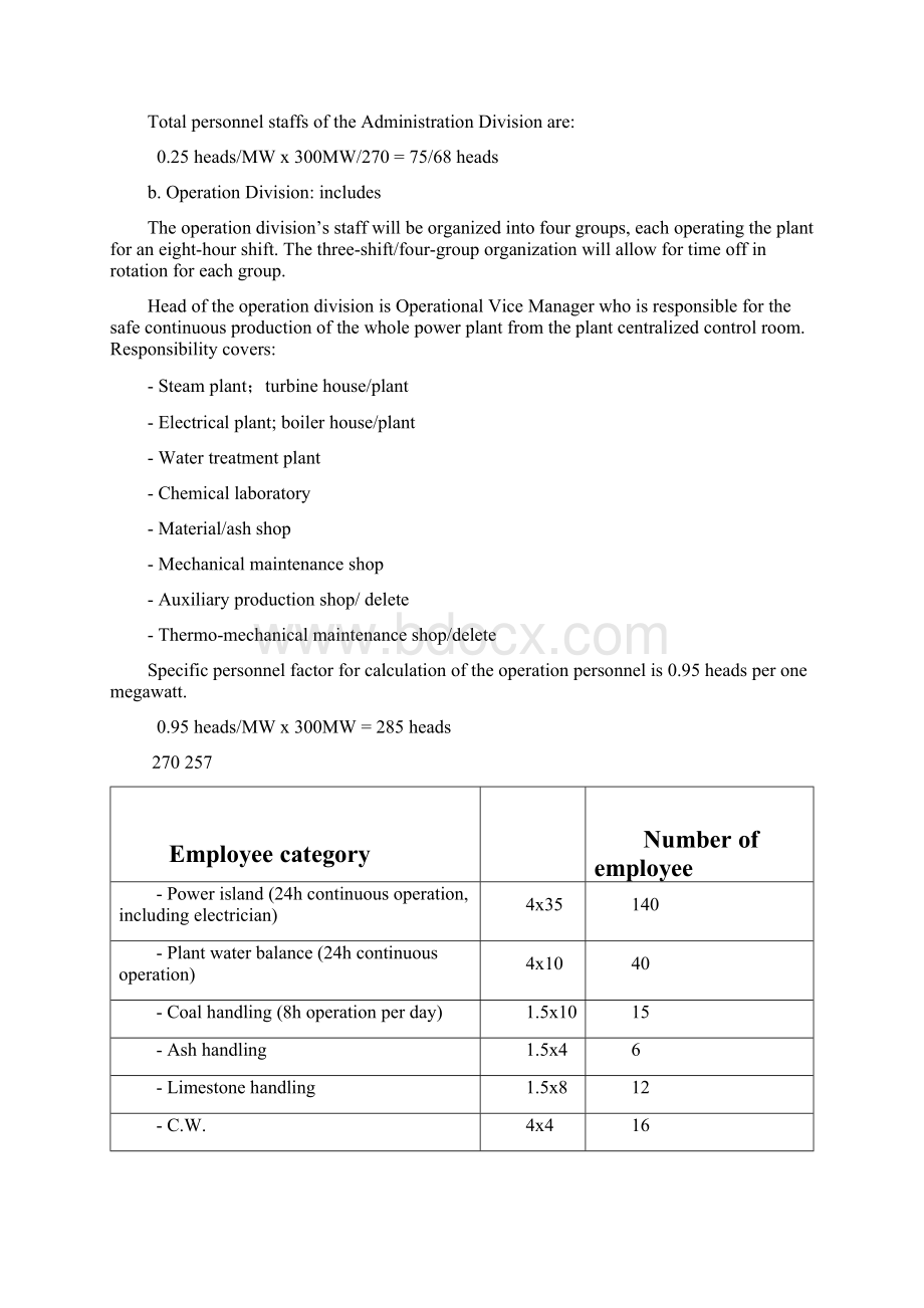 电厂运行和维护的组织机构文档格式.docx_第2页