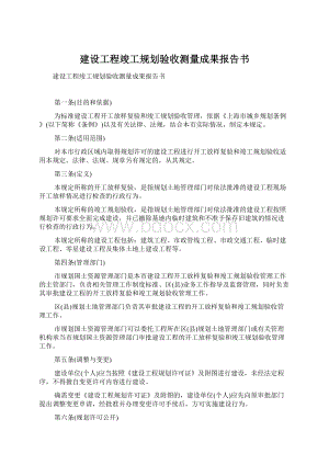 建设工程竣工规划验收测量成果报告书.docx