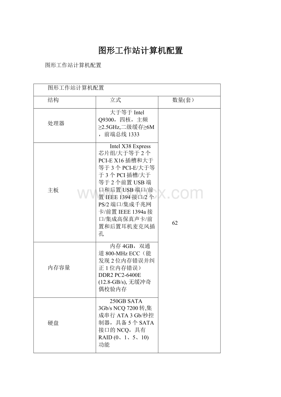 图形工作站计算机配置.docx_第1页