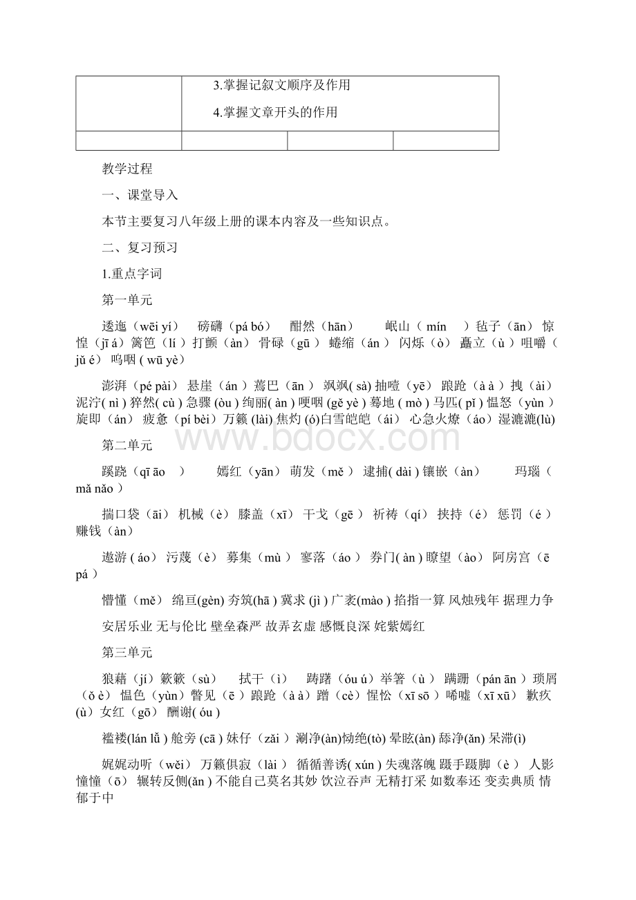 苏教版初二语文期末考前知识串讲教案.docx_第2页